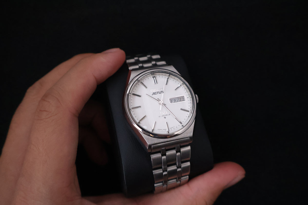 (SERVICED) Rare Vintage 1976 Seiko 5 Actus SS 21 Jewels 6306-8040
