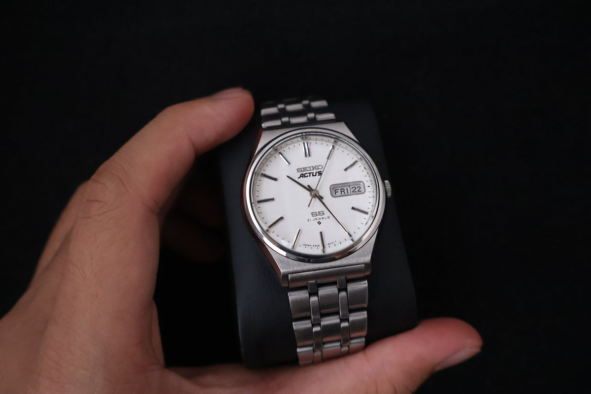 (SERVICED) Rare Vintage 1976 Seiko 5 Actus SS 21 Jewels 6306-8040