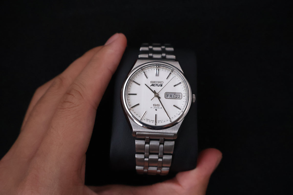 (SERVICED) Rare Vintage 1976 Seiko 5 Actus SS 21 Jewels 6306-8040