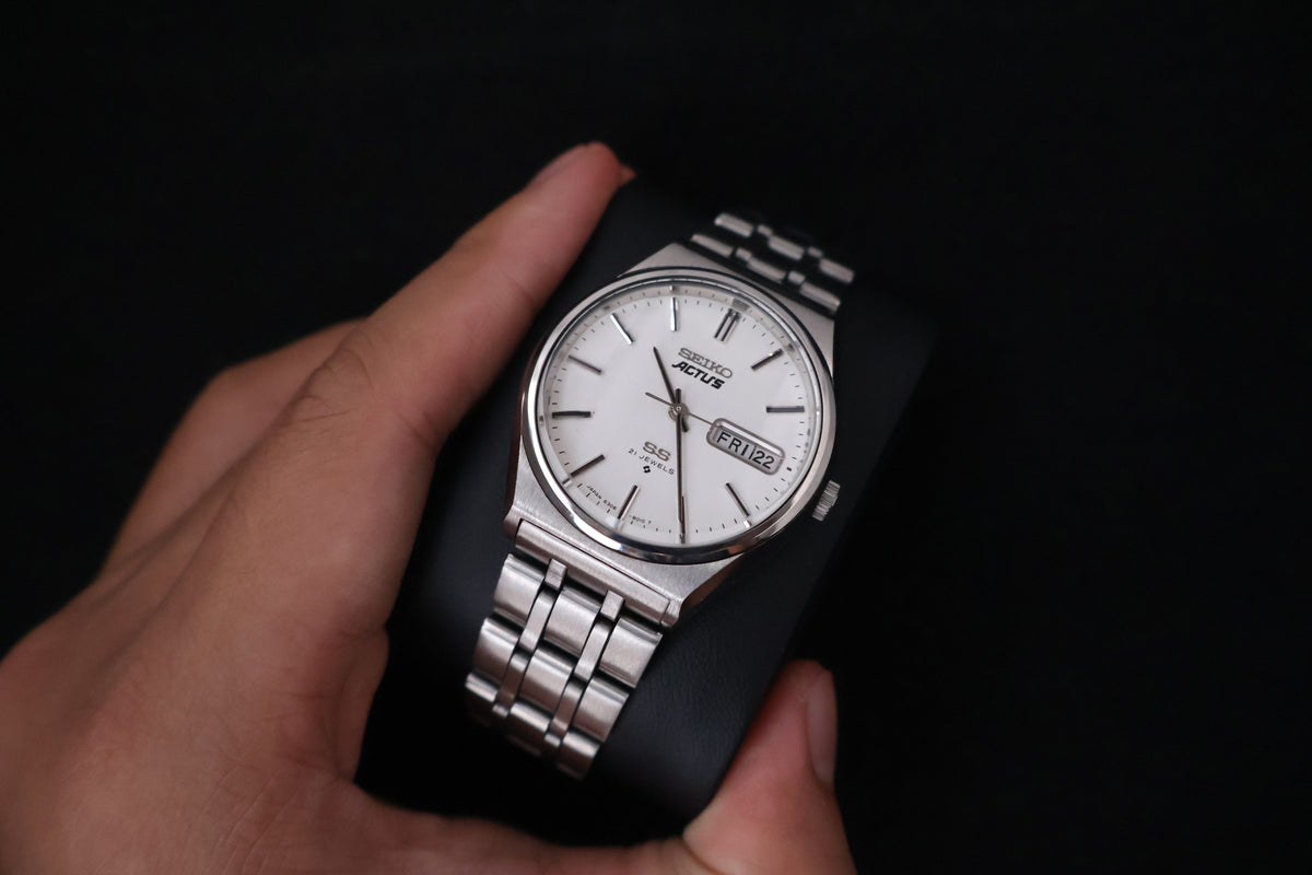 (SERVICED) Rare Vintage 1976 Seiko 5 Actus SS 21 Jewels 6306-8040