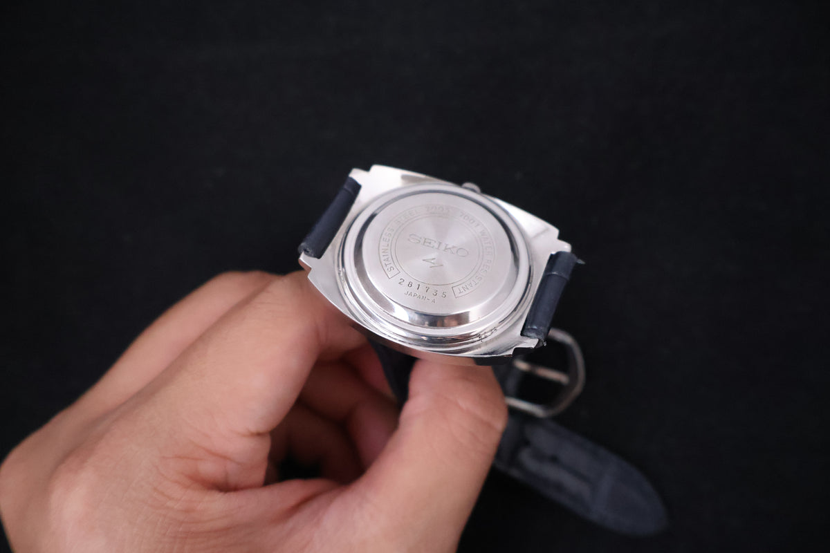 (SERVICED) Rare Vintage 1972 Seiko 17 Jewels Blue Dial 7005-7001