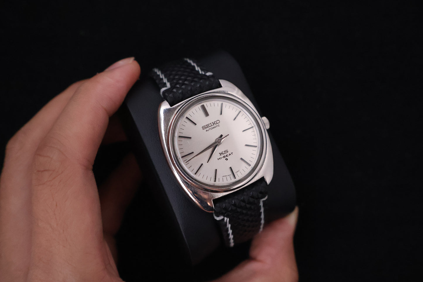 (SERVICED) Rare Vintage 1970 King Seiko KS Hi-Beat Gold Medallion 25 Jewels 5621-7000