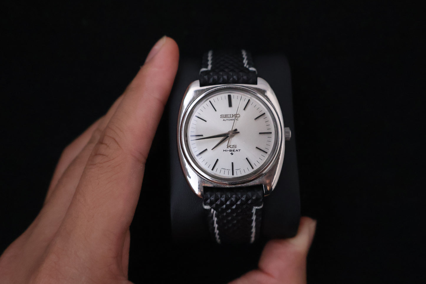 (SERVICED) Rare Vintage 1970 King Seiko KS Hi-Beat Gold Medallion 25 Jewels 5621-7000