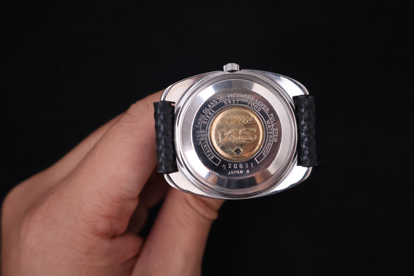 (SERVICED) Rare Vintage 1970 King Seiko KS Hi-Beat Gold Medallion 25 Jewels 5621-7000