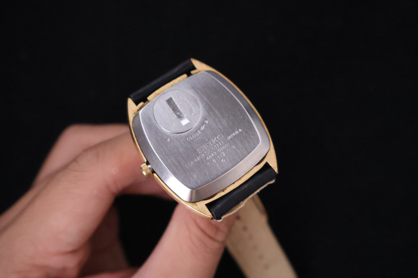 (SERVICED) Rare Vintage 1977 Seiko Grand Quartz SGP 4843-5100 SGP