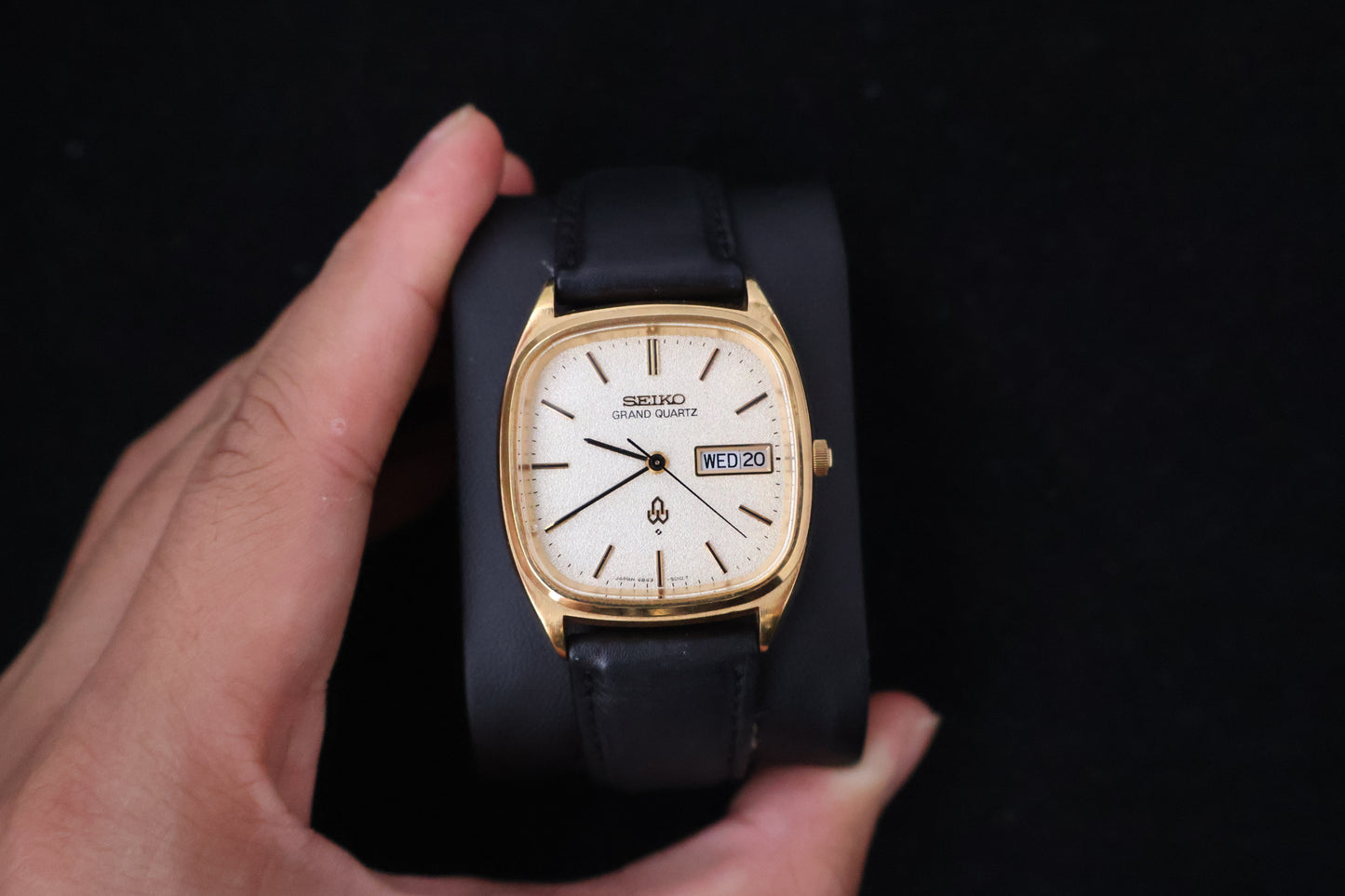 (SERVICED) Rare Vintage 1977 Seiko Grand Quartz SGP 4843-5100 SGP
