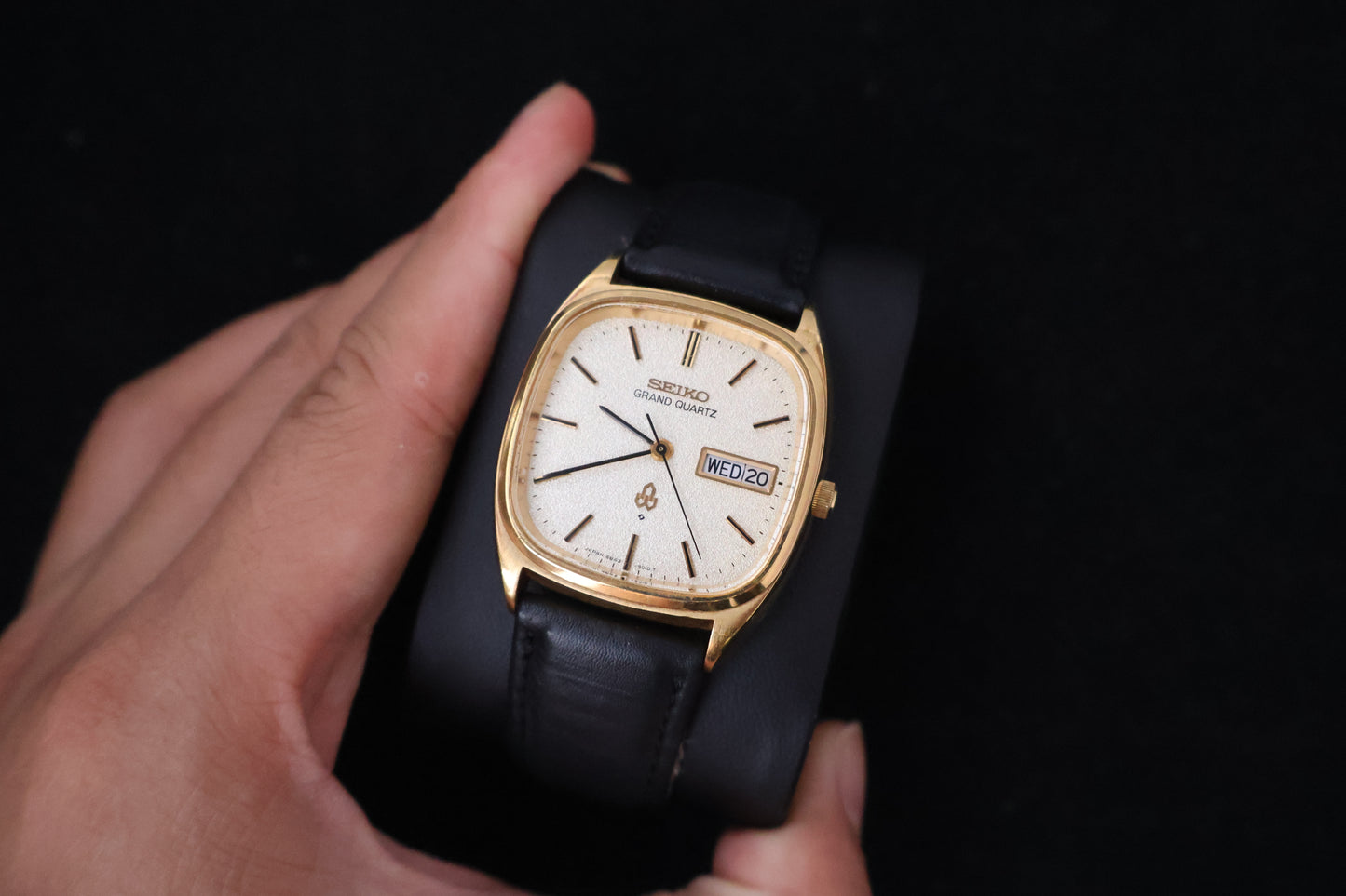 (SERVICED) Rare Vintage 1977 Seiko Grand Quartz SGP 4843-5100 SGP