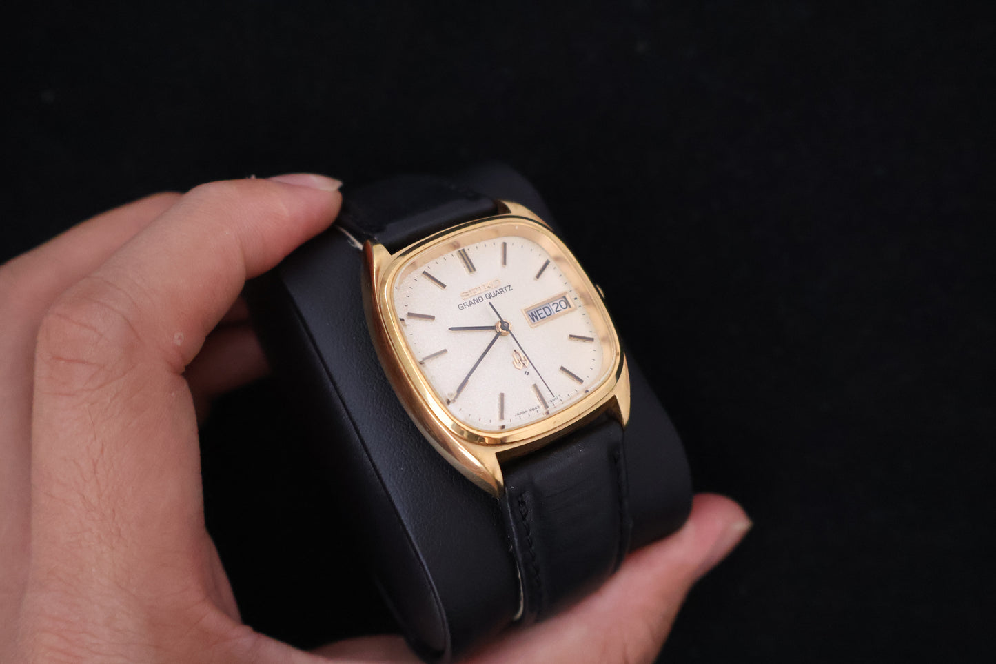 (SERVICED) Rare Vintage 1977 Seiko Grand Quartz SGP 4843-5100 SGP