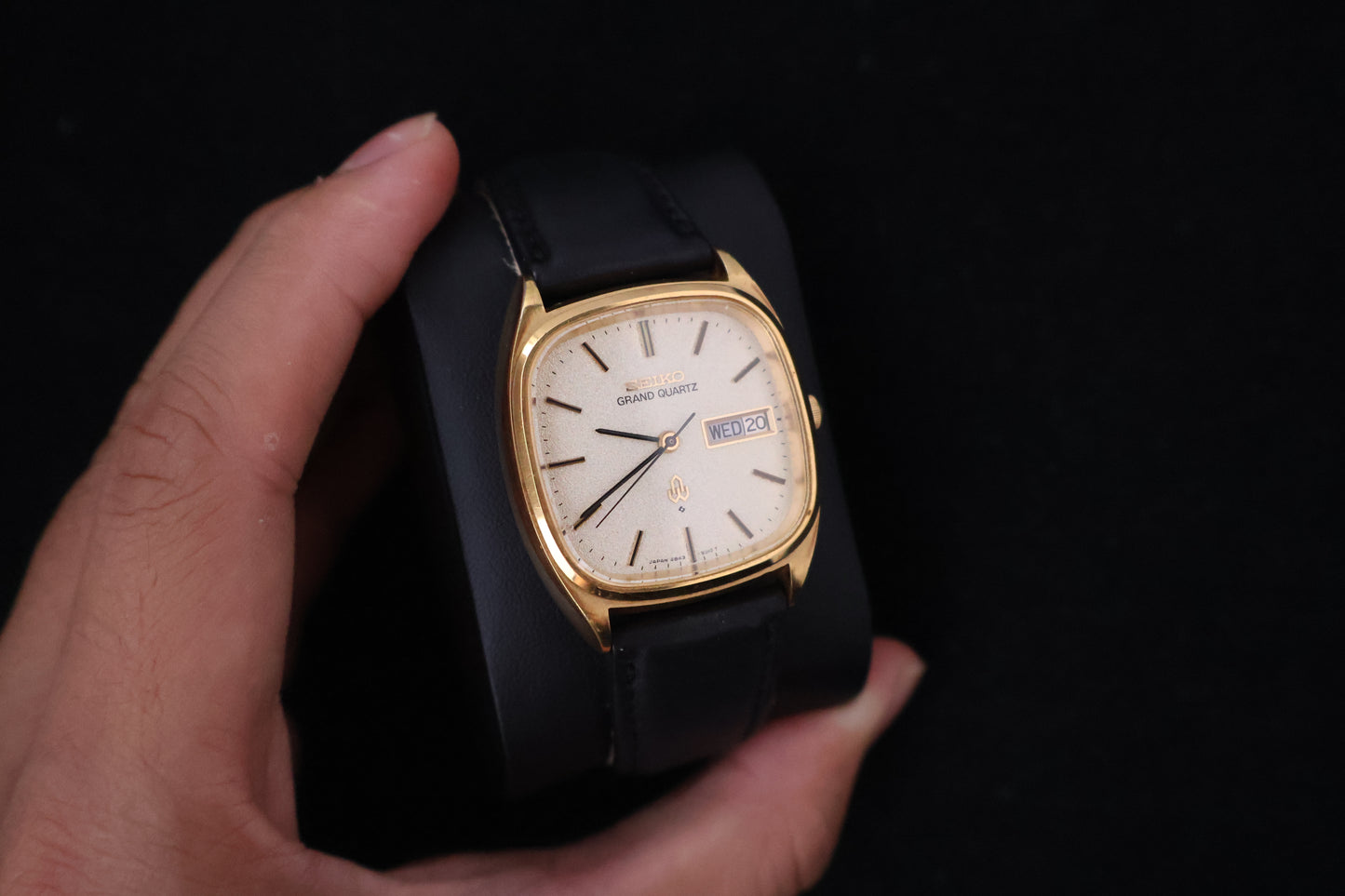 (SERVICED) Rare Vintage 1977 Seiko Grand Quartz SGP 4843-5100 SGP