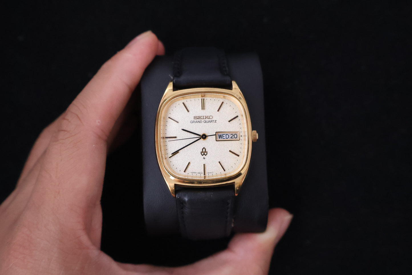 (SERVICED) Rare Vintage 1977 Seiko Grand Quartz SGP 4843-5100 SGP