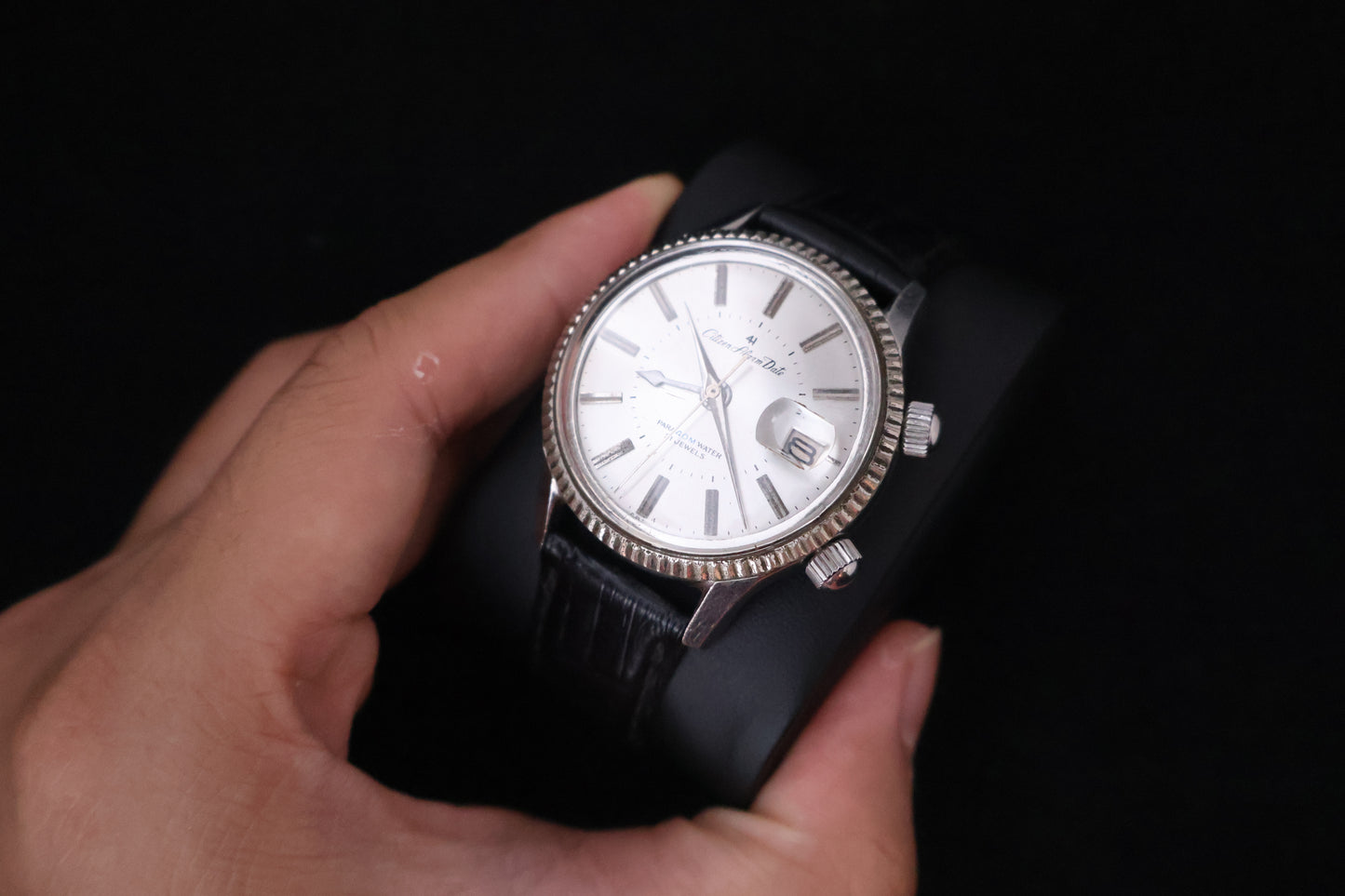 (SERVICED) Rare Vintage 1965 Citizen Alarm Date 21 Jewels - ALDS 51301a-Y