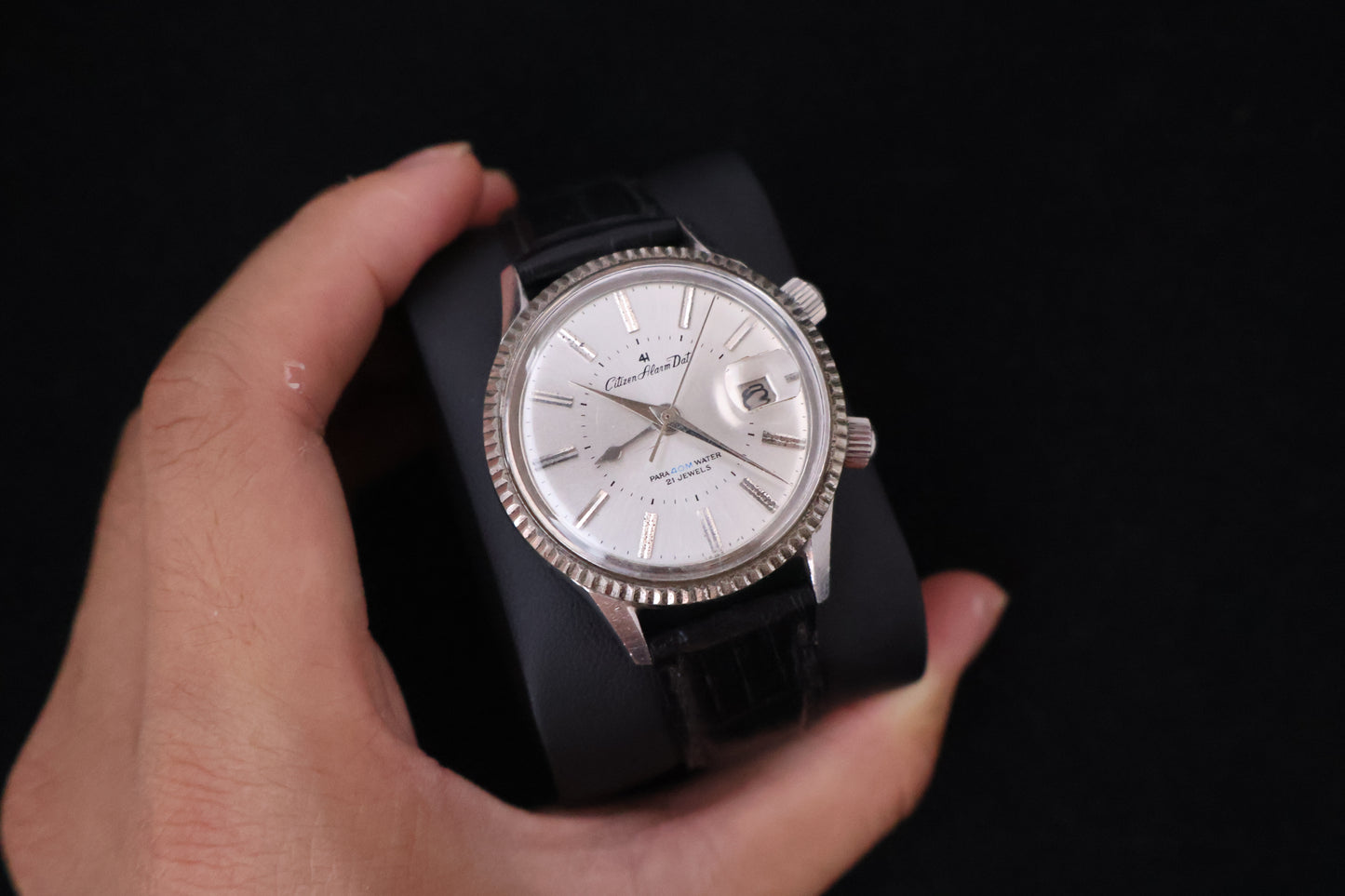 (SERVICED) Rare Vintage 1965 Citizen Alarm Date 21 Jewels - ALDS 51301a-Y