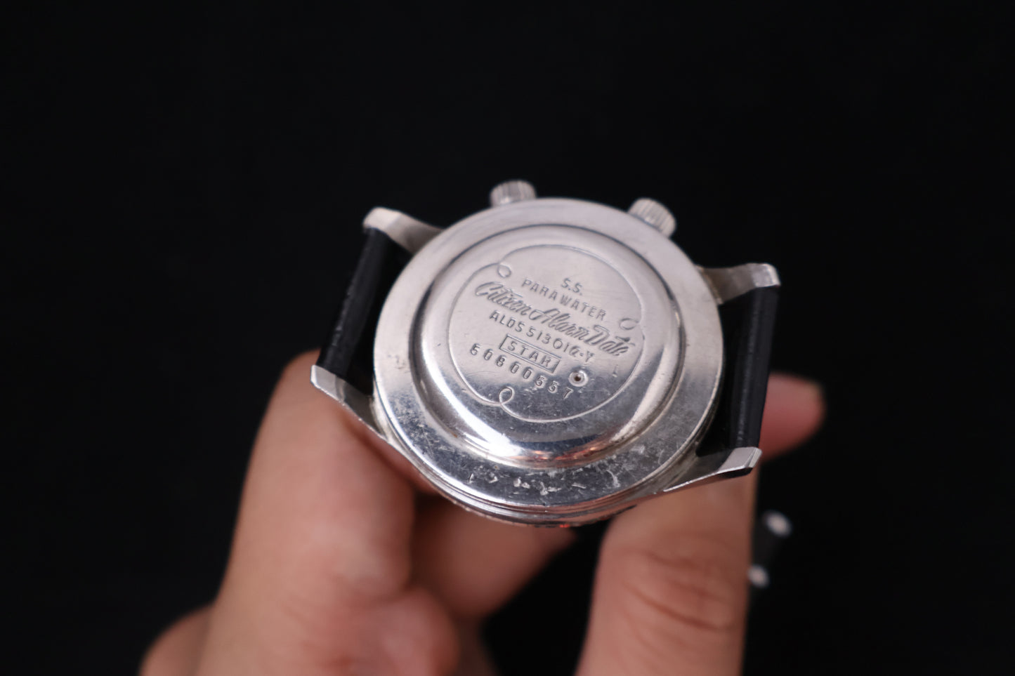 (SERVICED) Rare Vintage 1965 Citizen Alarm Date 21 Jewels - ALDS 51301a-Y