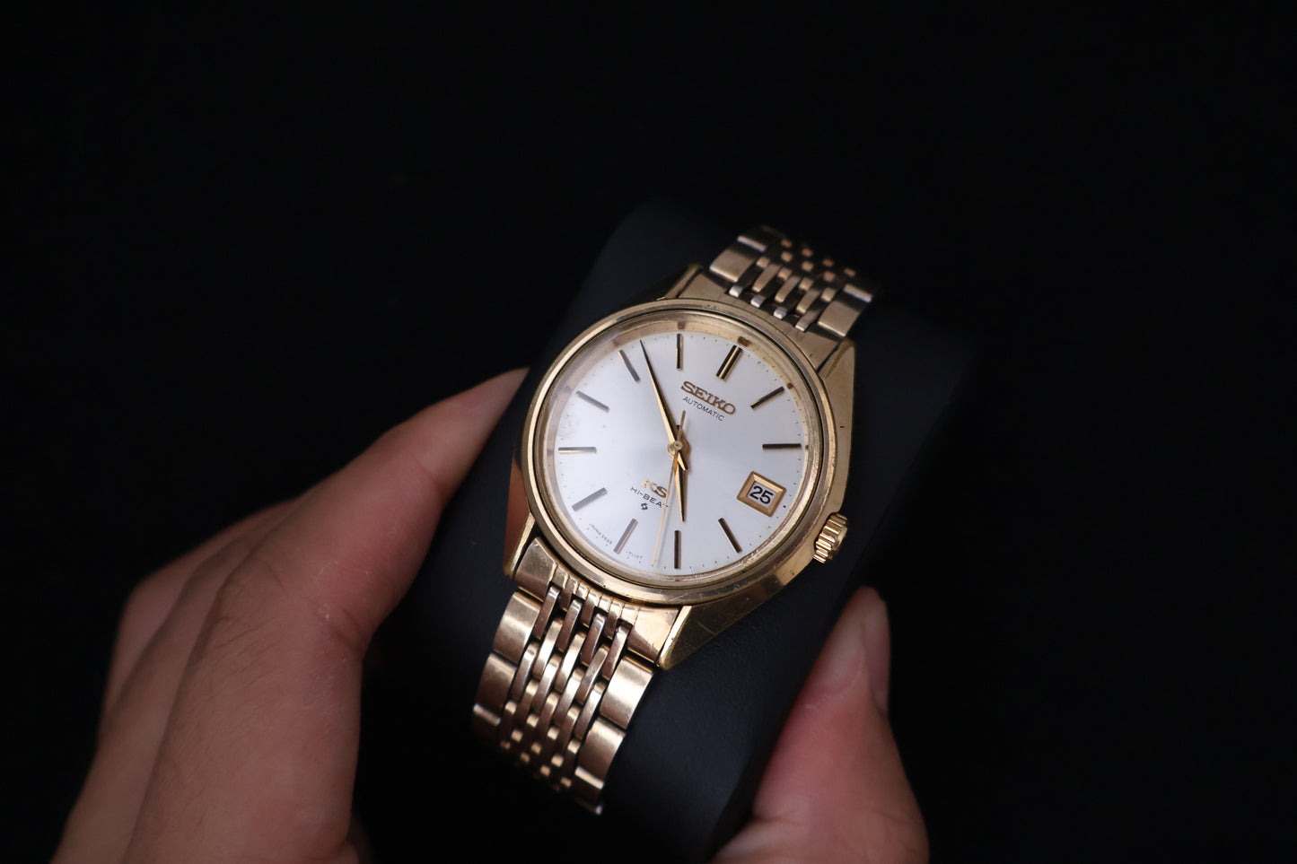 (SERVICED) Rare Vintage 1974 King Seiko KS Hi-Beat SGP 25 Jewels 5625-7113
