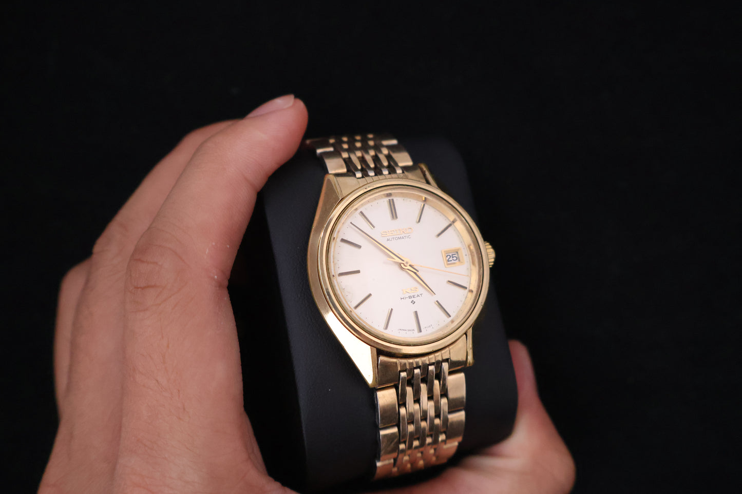 (SERVICED) Rare Vintage 1974 King Seiko KS Hi-Beat SGP 25 Jewels 5625-7113