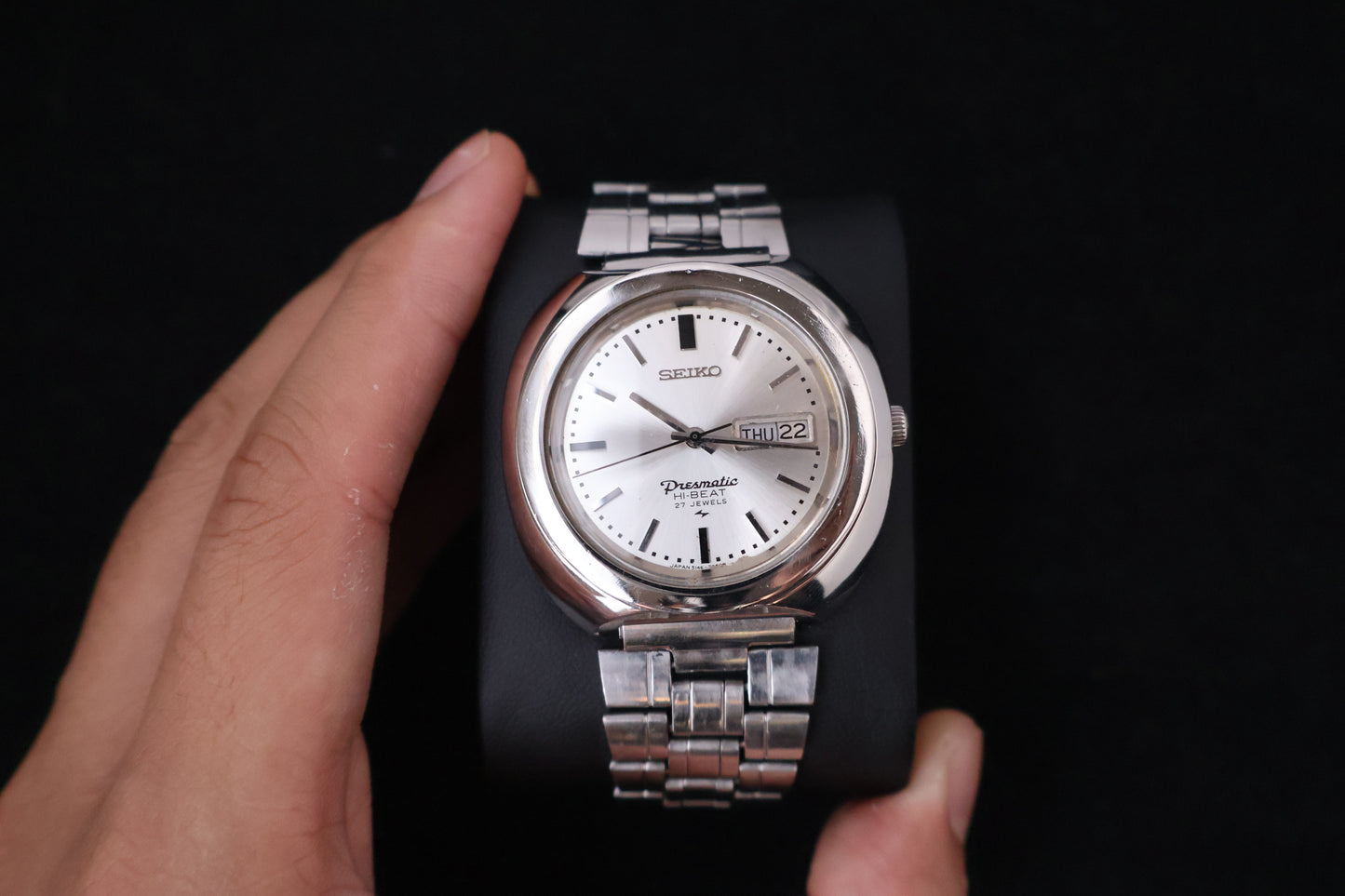 (SERVICED) Rare Vintage 1969 Seiko Presmatic Hi-Beat 27 Jewels 5146-7030