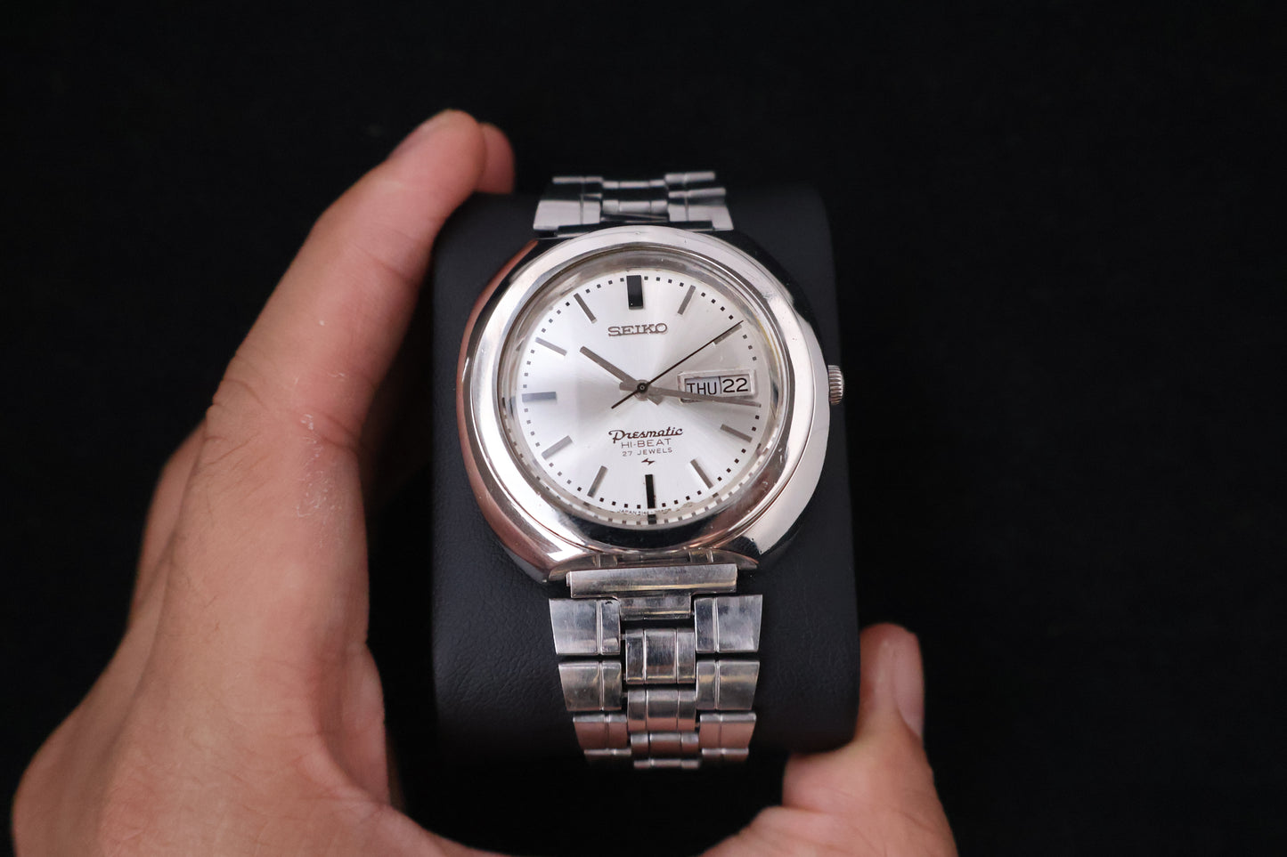 (SERVICED) Rare Vintage 1969 Seiko Presmatic Hi-Beat 27 Jewels 5146-7030