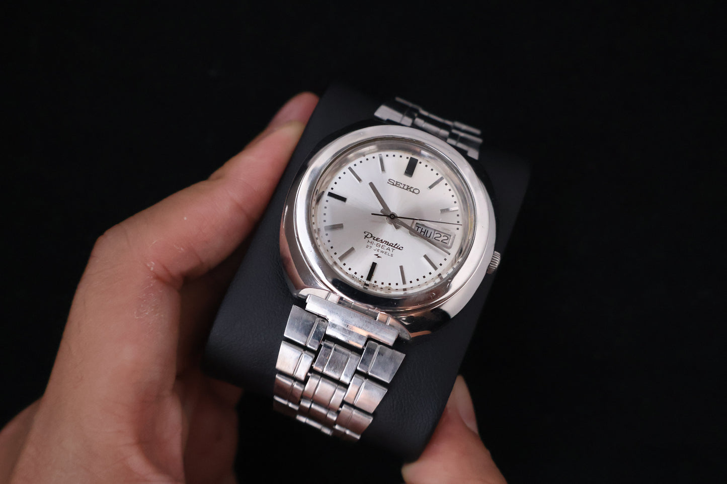(SERVICED) Rare Vintage 1969 Seiko Presmatic Hi-Beat 27 Jewels 5146-7030