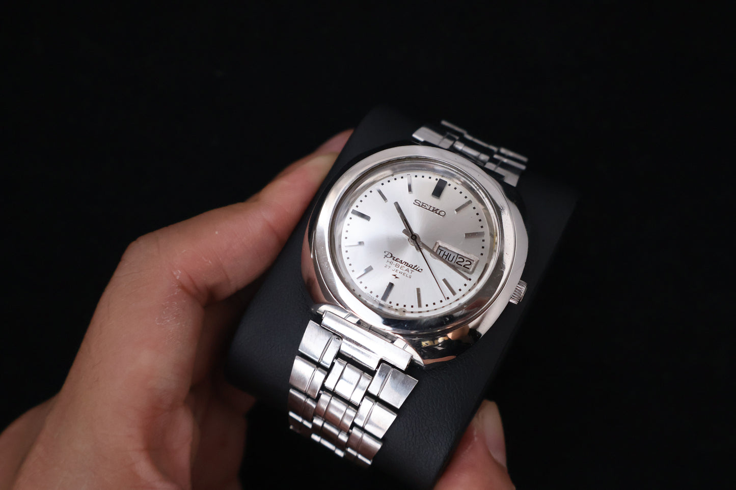 (SERVICED) Rare Vintage 1969 Seiko Presmatic Hi-Beat 27 Jewels 5146-7030