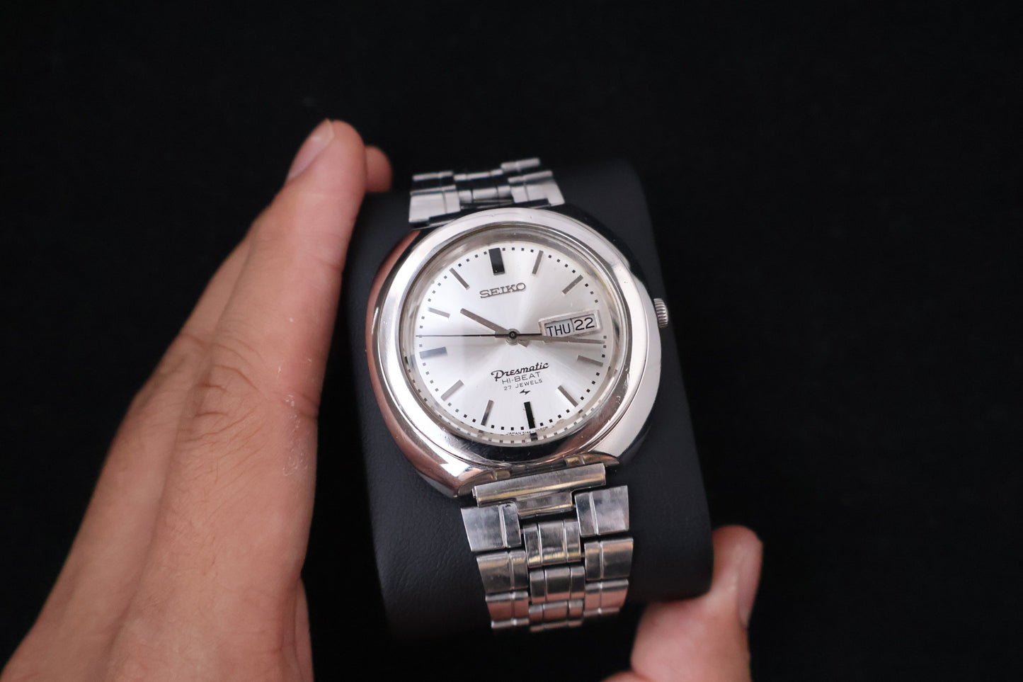 (SERVICED) Rare Vintage 1969 Seiko Presmatic Hi-Beat 27 Jewels 5146-7030