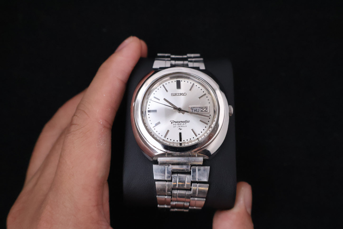 (SERVICED) Rare Vintage 1969 Seiko Presmatic Hi-Beat 27 Jewels 5146-7030