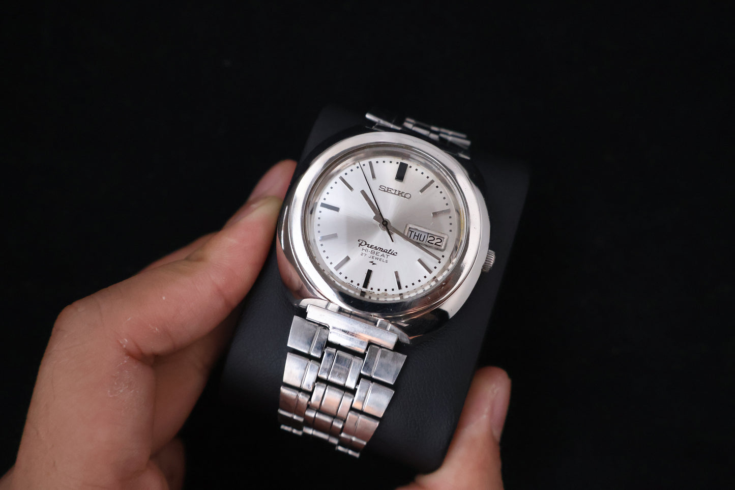 (SERVICED) Rare Vintage 1969 Seiko Presmatic Hi-Beat 27 Jewels 5146-7030