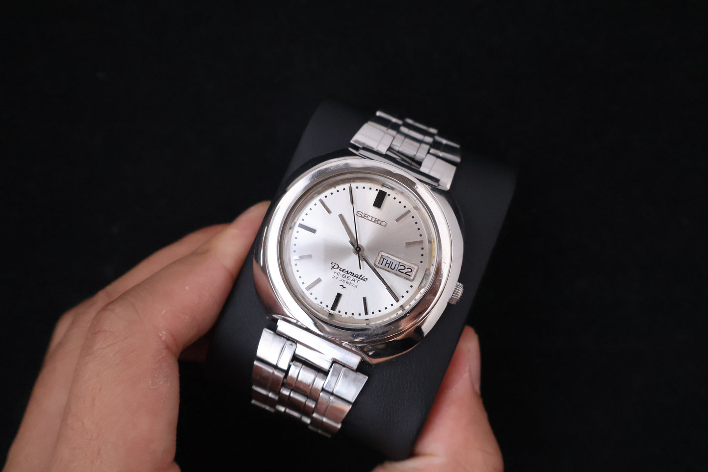 (SERVICED) Rare Vintage 1969 Seiko Presmatic Hi-Beat 27 Jewels 5146-7030