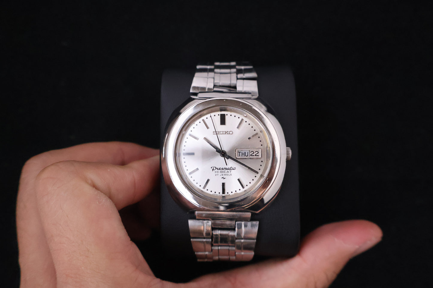 (SERVICED) Rare Vintage 1969 Seiko Presmatic Hi-Beat 27 Jewels 5146-7030