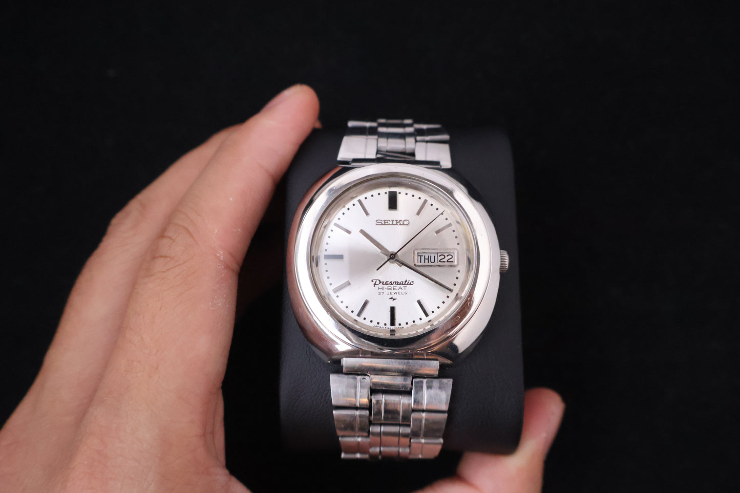 (SERVICED) Rare Vintage 1969 Seiko Presmatic Hi-Beat 27 Jewels 5146-7030