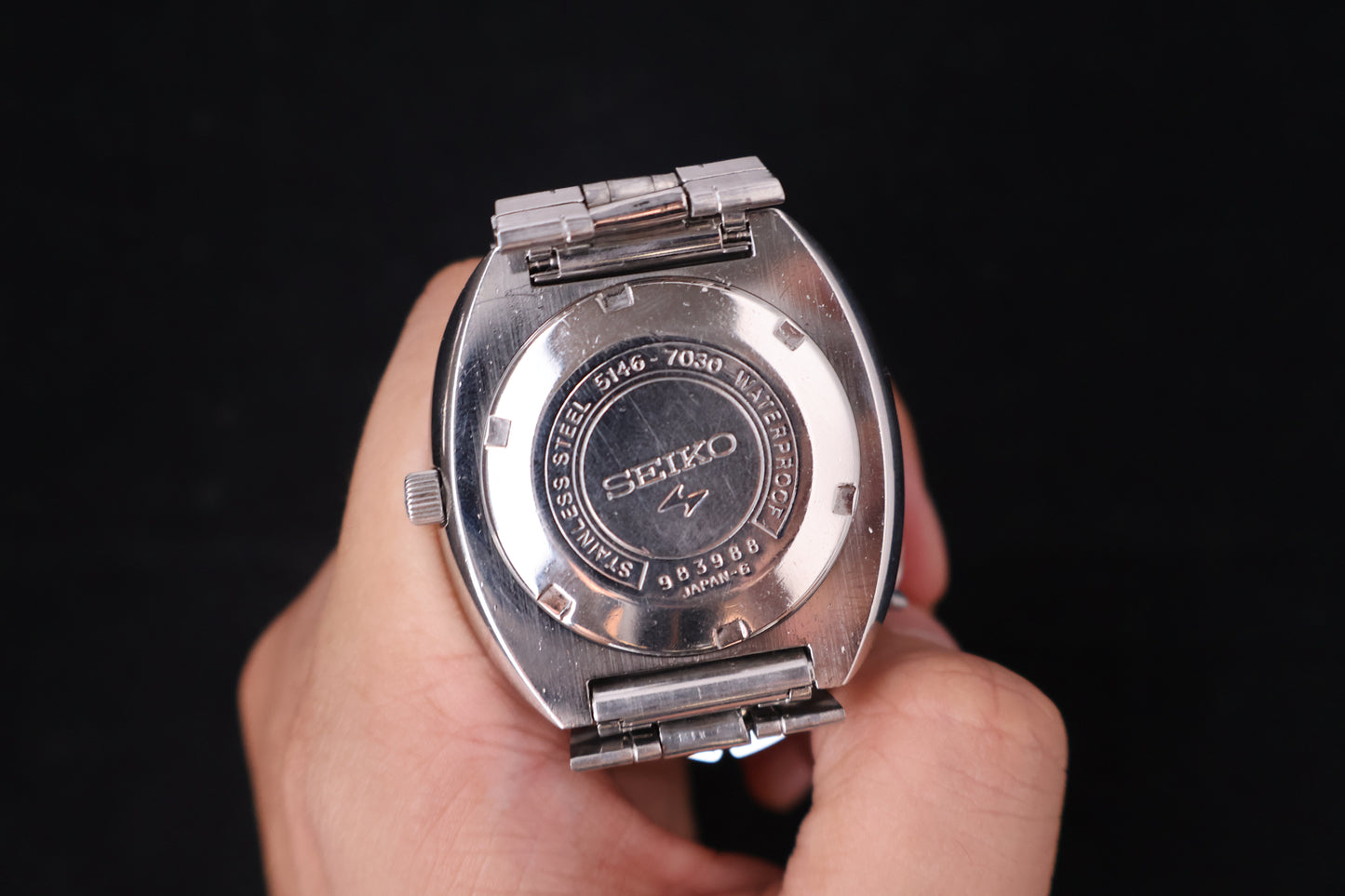 (SERVICED) Rare Vintage 1969 Seiko Presmatic Hi-Beat 27 Jewels 5146-7030