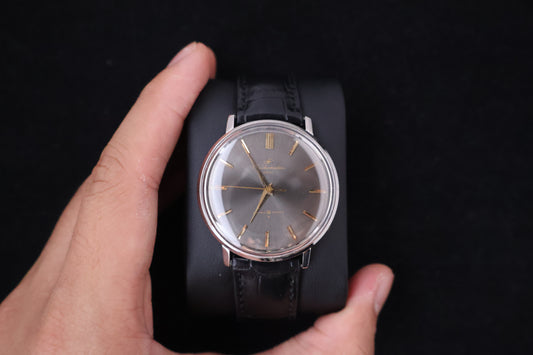 (SERVICED) Rare Vintage 1963 Seikomatic Slim 30 Jewels Black Dial - 830 15018