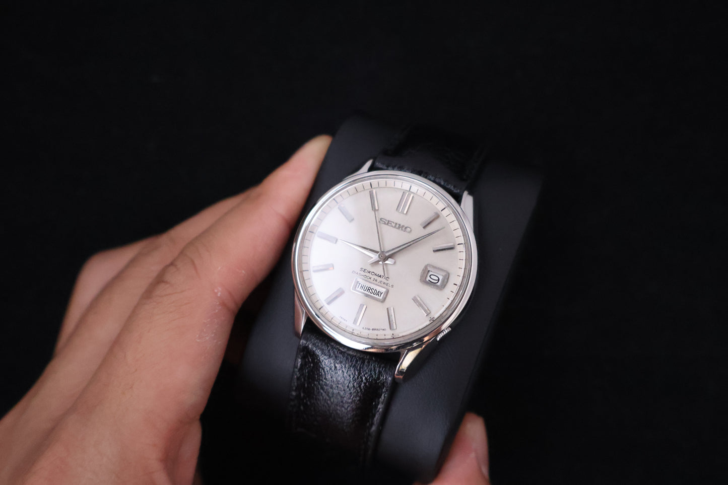 (SERVICED) Rare Vintage 1966 Seiko Seikomatic Diashock 26 Jewels 6206-8040